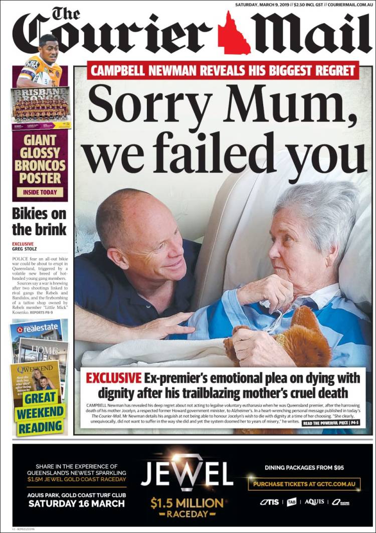 Portada de The Courier-Mail (Australia)