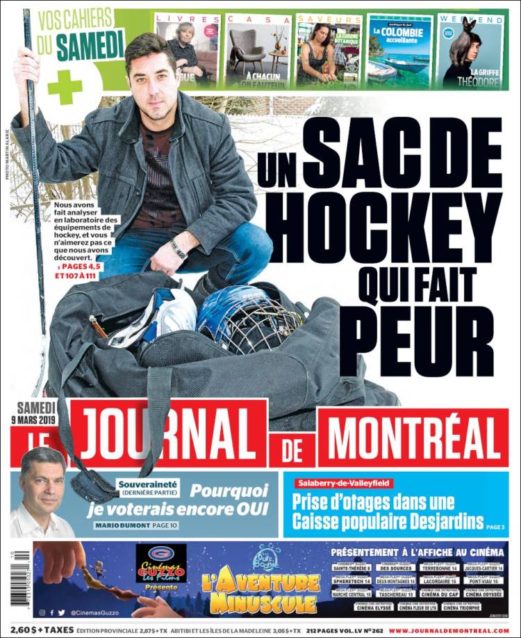 Portada de Le Journal de Montréal (Canadá)