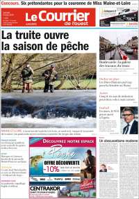 Portada de Le Courrier de l'Ouest (Francia)