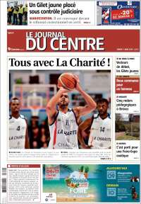 Portada de Le Journal du Centre (Francia)