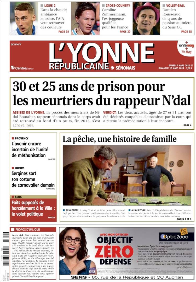 Portada de L'Yonne-Républicaine (Francia)
