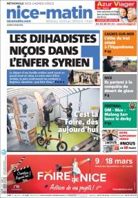 Portada de Nice-Matin (Francia)
