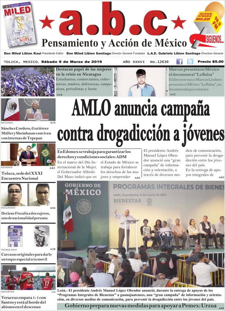 Portada de A.B.C.  (M&eacute;xico)