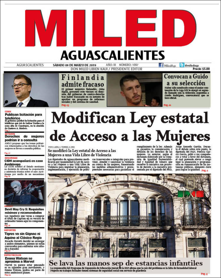 Portada de Miled - Aguascalientes (M&eacute;xico)