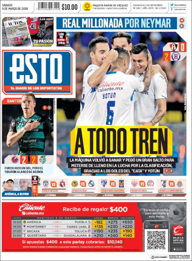 Portada de Esto (M&eacute;xico)