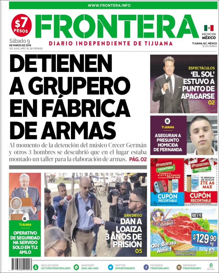 Portada de Frontera (M&eacute;xico)