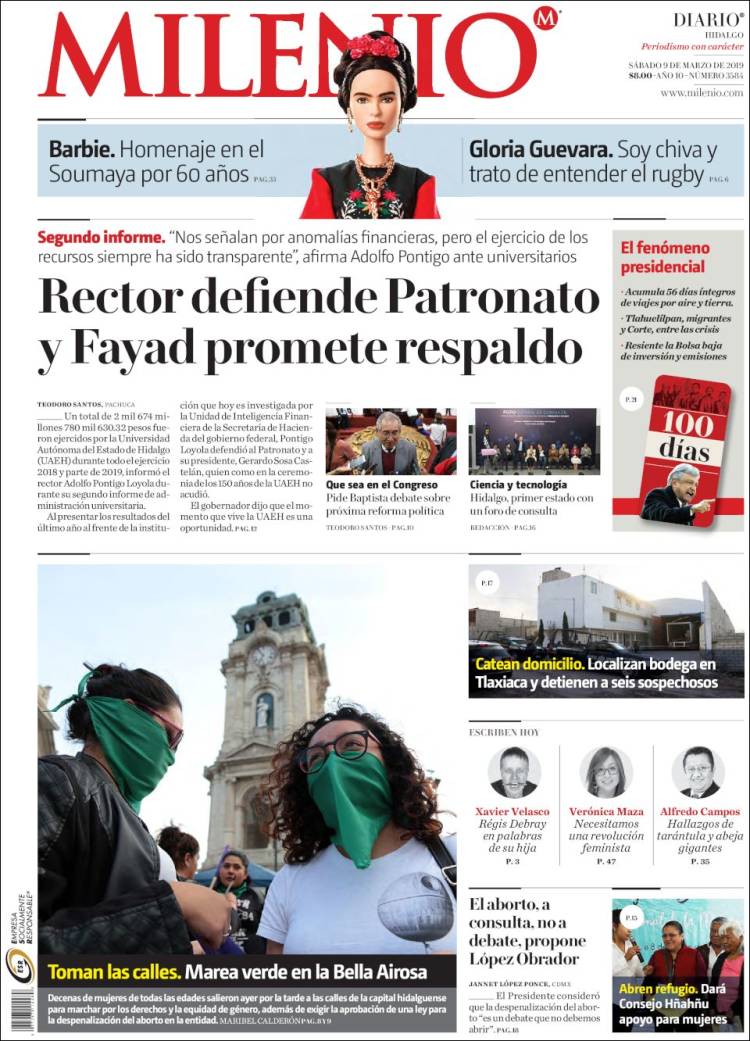 Portada de Milenio de Hidalgo (M&eacute;xico)