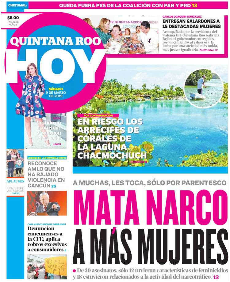 Portada de Quintana Roo HOY (M&eacute;xico)