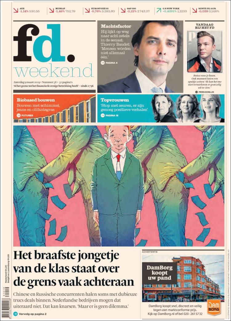 Portada de Het Financieele Dagblad (Pa&iacute;ses Bajos)