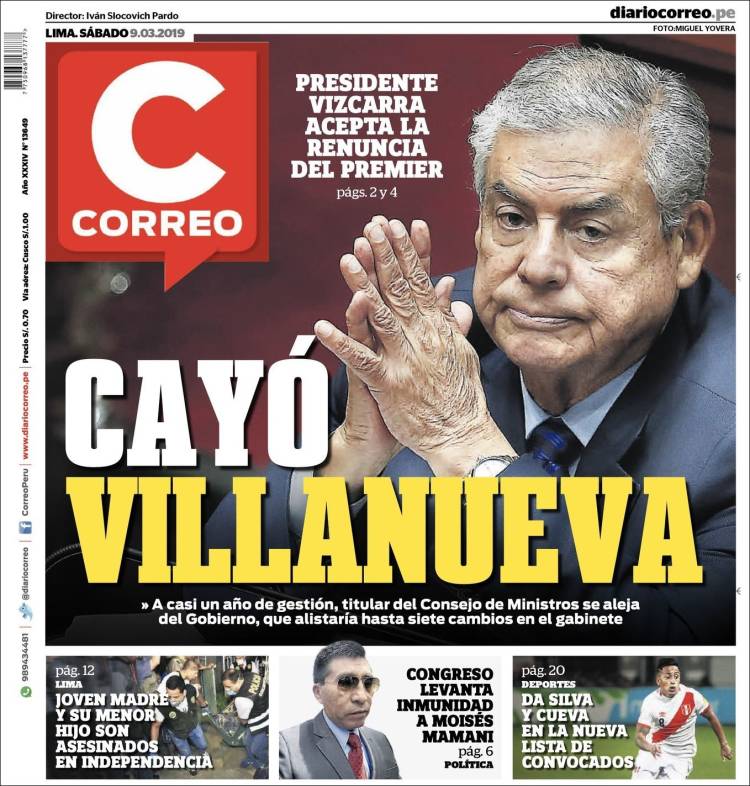 Portada de Diario Correo (Per&uacute;)
