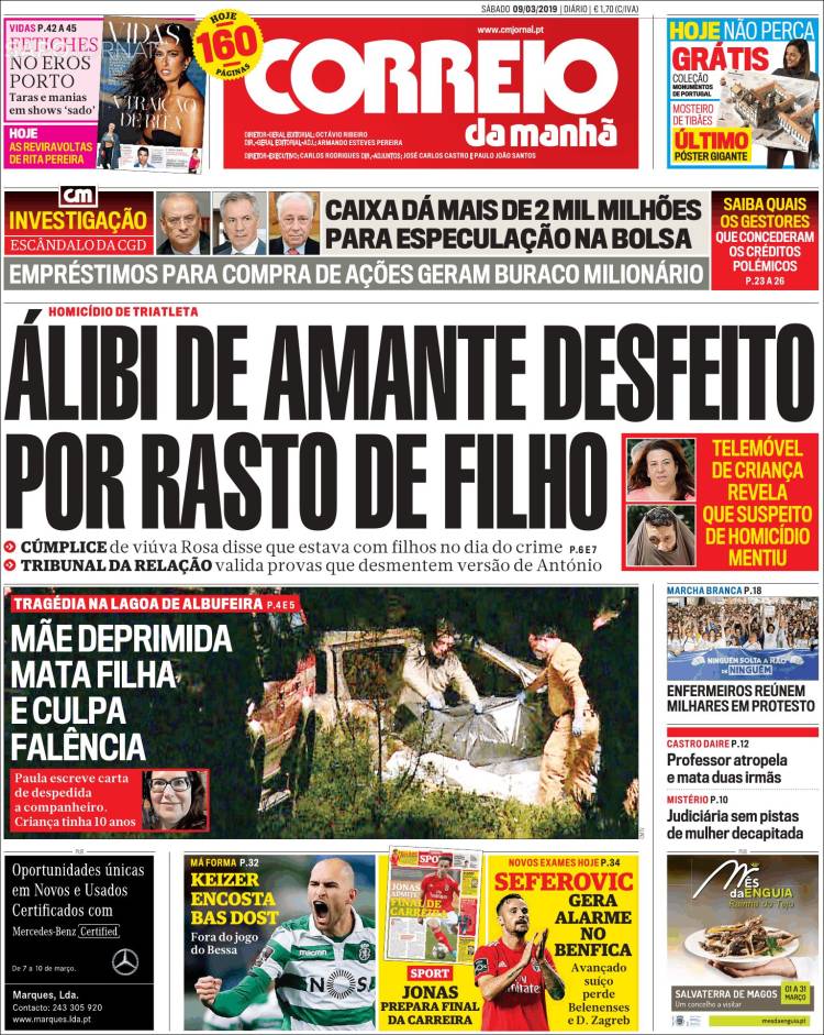 Portada de Correio da Manhã (Portugal)