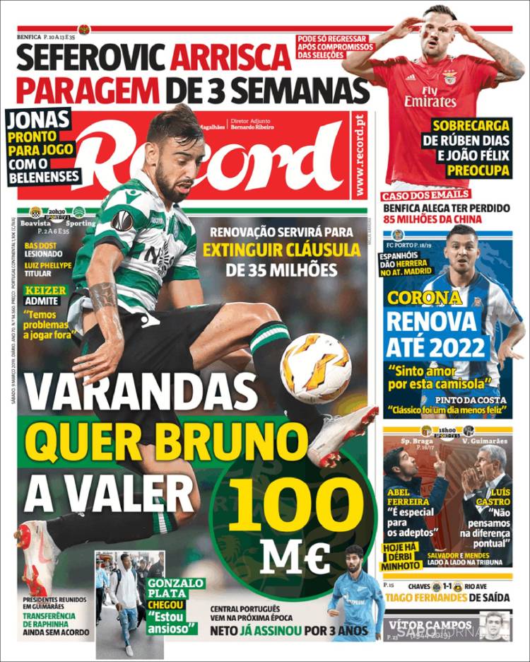 Portada de Record (Portugal)
