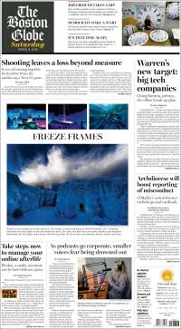 Portada de Boston Globe (USA)