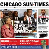 Portada de Chicago Sun-Times (USA)