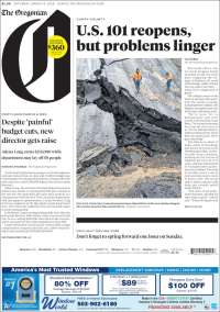 Portada de The Oregonian (USA)