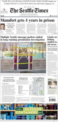 Portada de Seattle Times (USA)