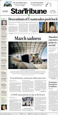 Portada de Star Tribune (USA)