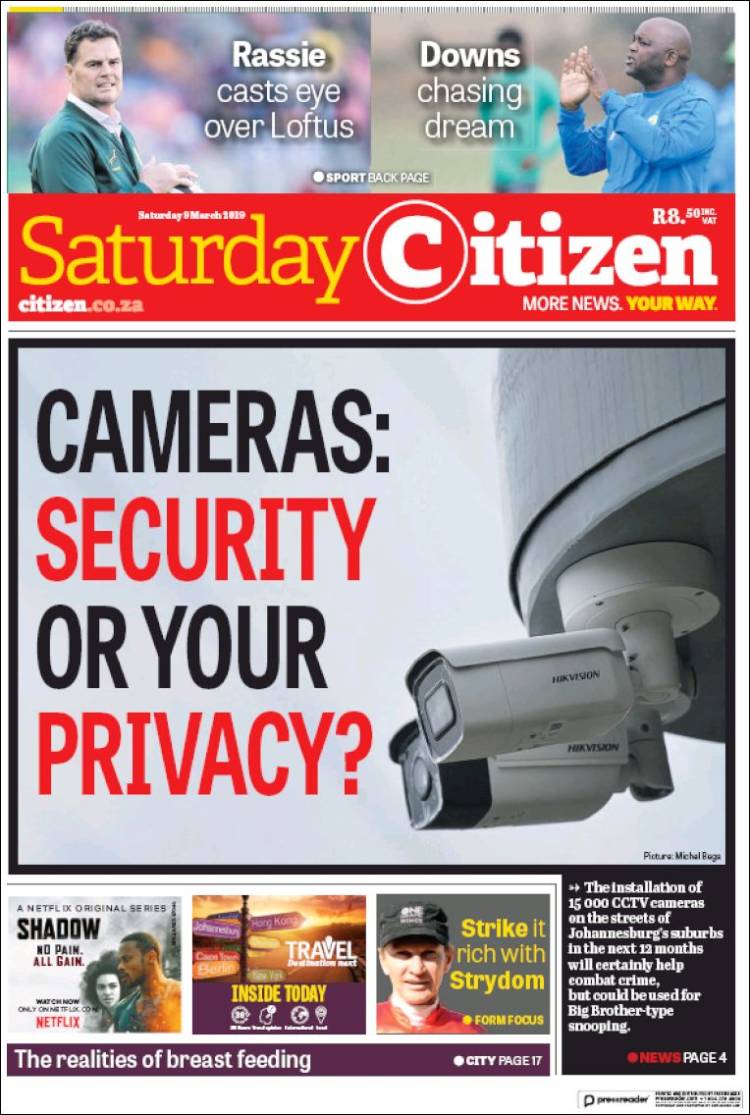 Portada de The Citizen (Sud&aacute;frica)