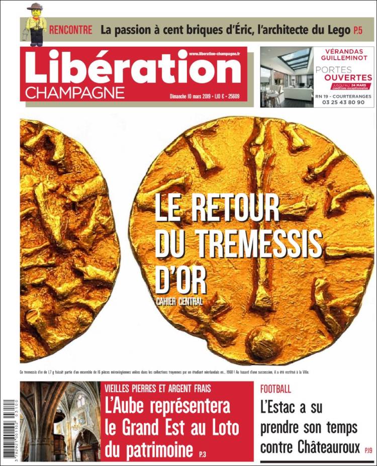 Portada de Libération Champagne (Francia)
