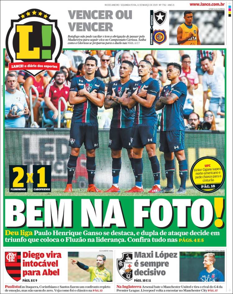 Portada de Lance! (Brasil)