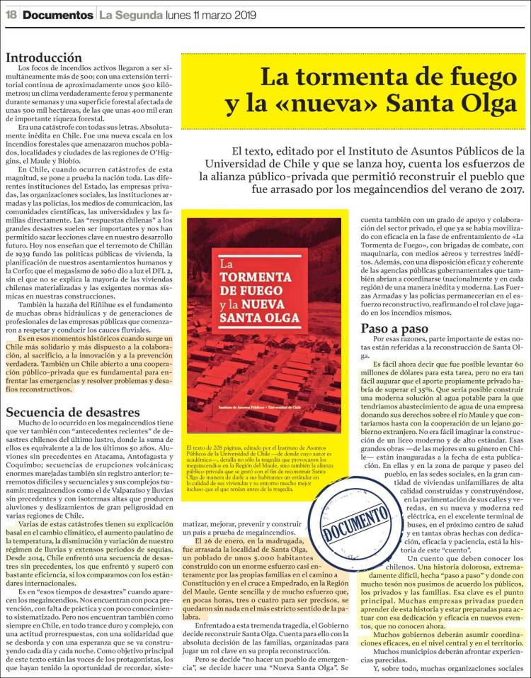 Portada de La Segunda (Chile)