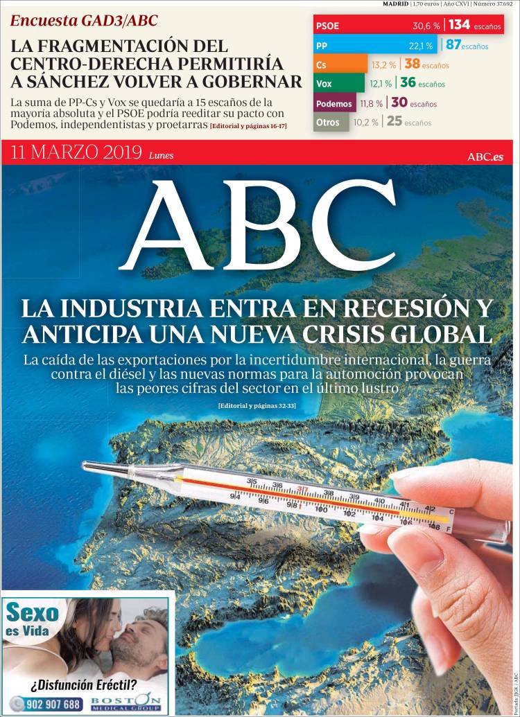 Portada de ABC (España)