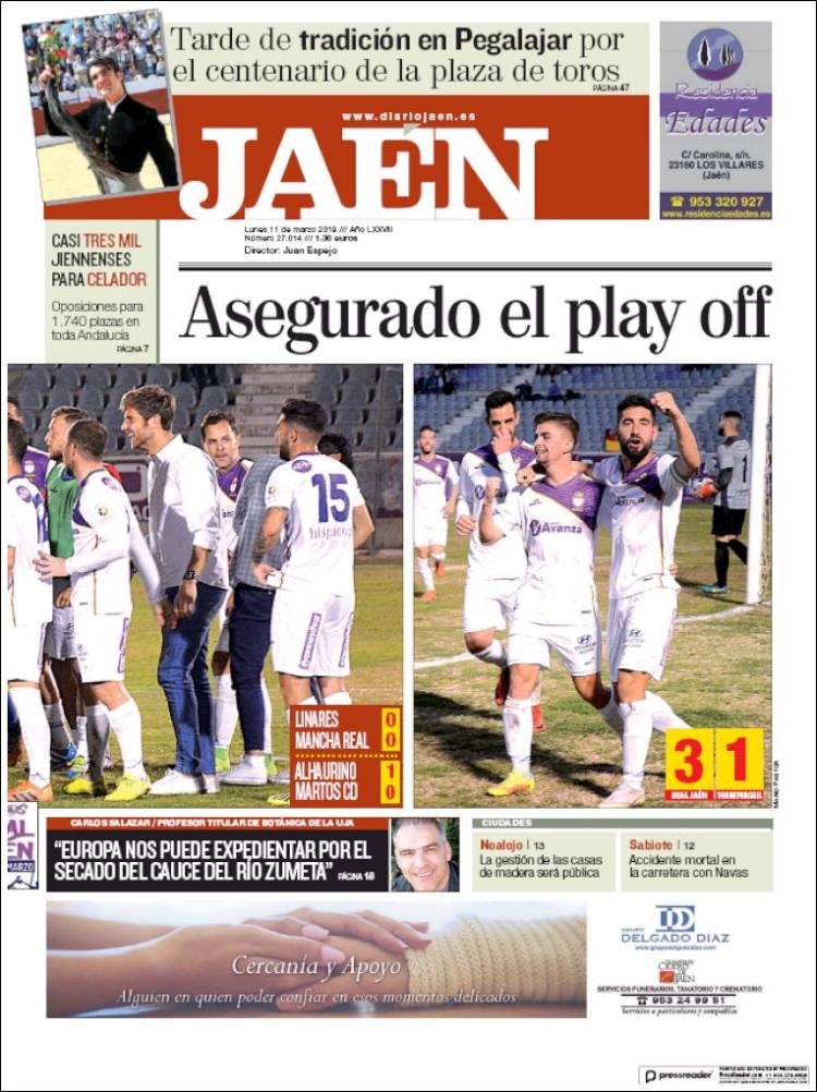 Portada de Diario Jaén (España)