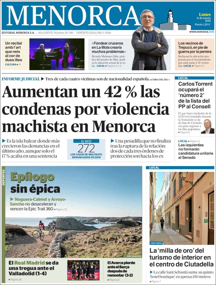 Portada de Menorca - Diario Insular (España)