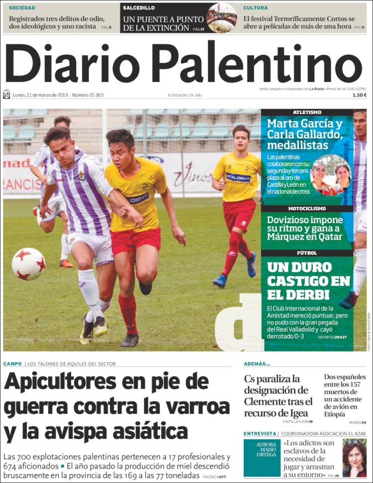 Portada de Diario Palentino (España)