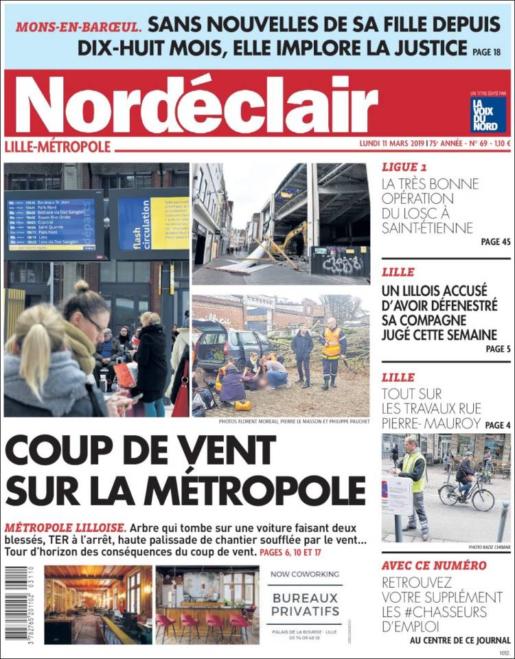 Portada de Nord Éclair (Francia)