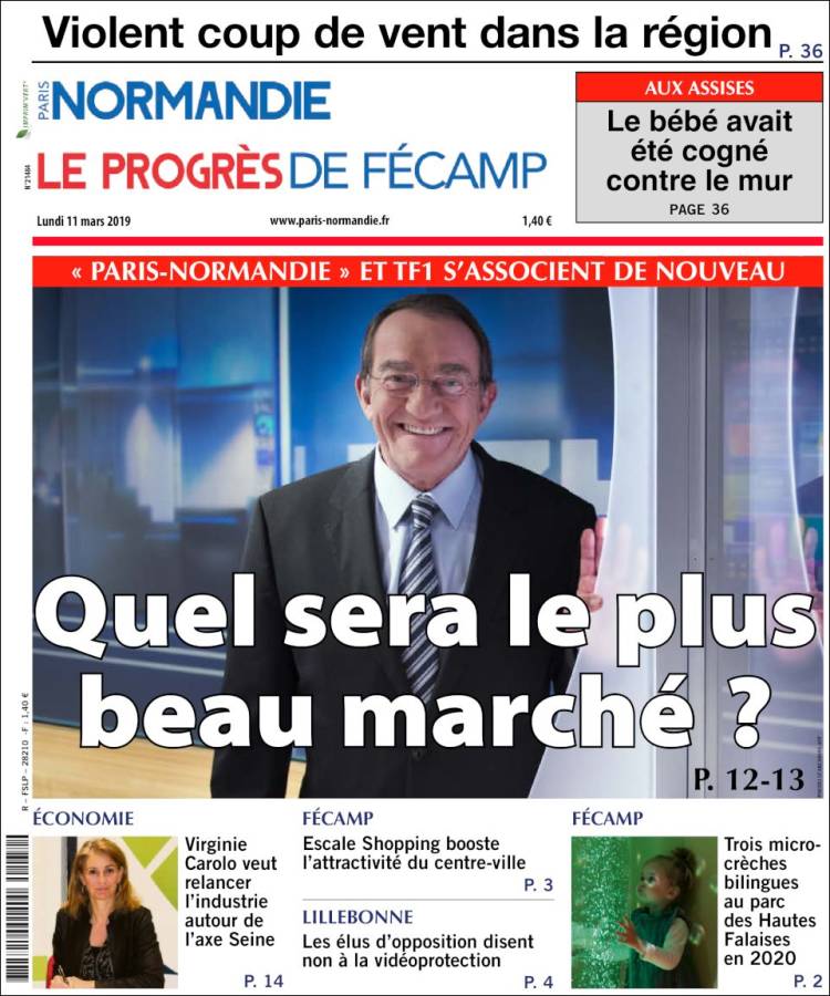 Portada de Progres de Fecamp (Francia)