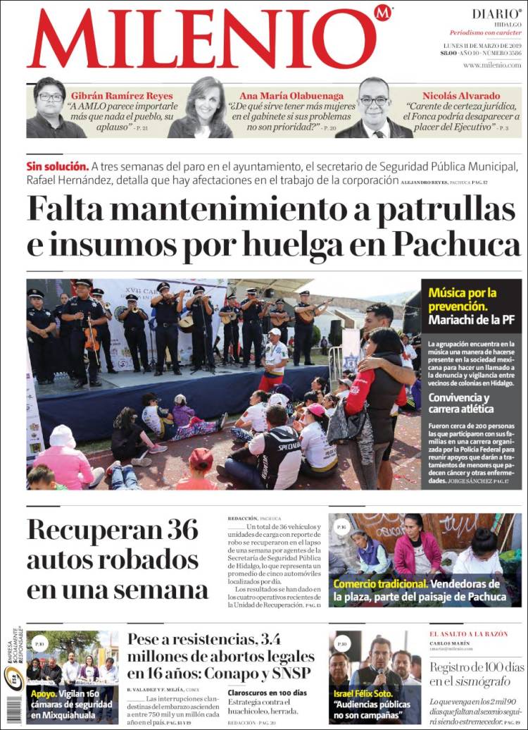 Portada de Milenio de Hidalgo (M&eacute;xico)