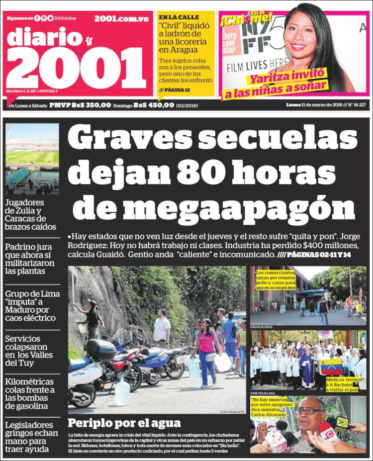 Portada de 2001 - Dosmiluno (Venezuela)