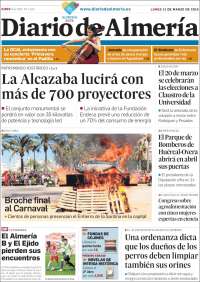 Portada de Diario de Almería (España)