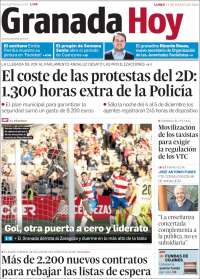 Portada de Granada Hoy (España)