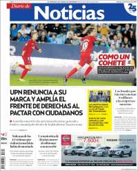 Portada de Noticias de Navarra (España)