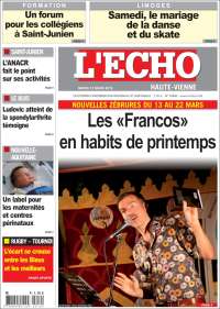 Portada de L'Echo de la Haute-Vienne (France)