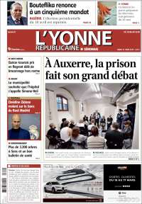 Portada de L'Yonne-Républicaine (Francia)