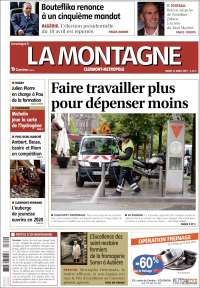 Portada de La Montagne (Francia)