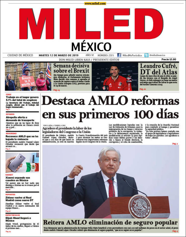 Portada de Miled (México)