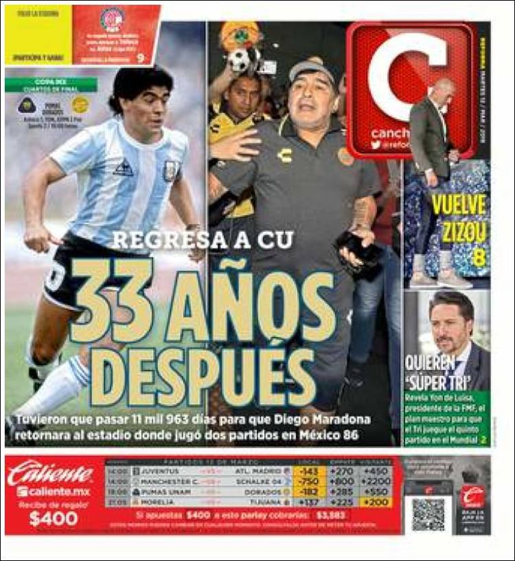 Portada de Cancha (México)