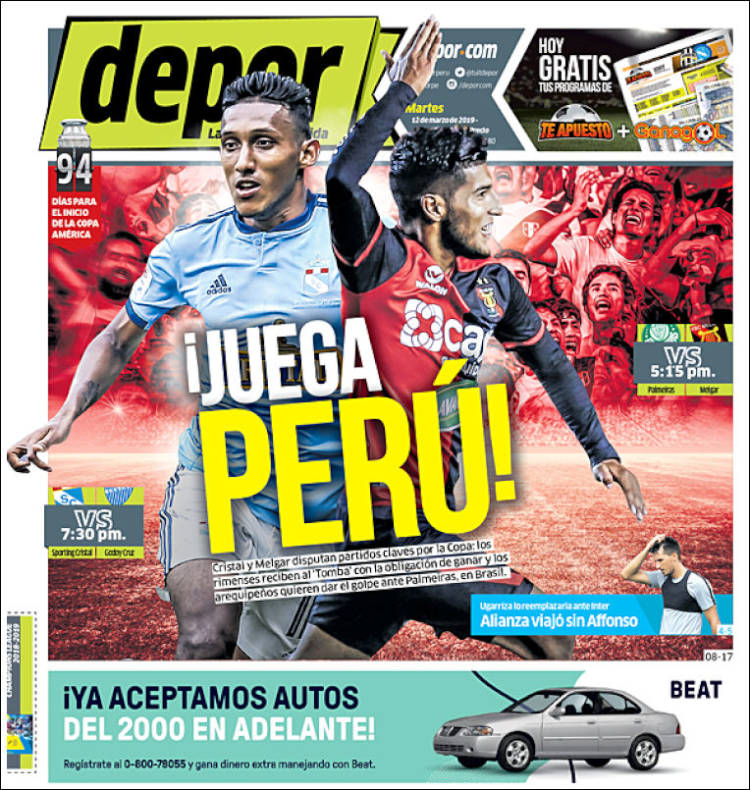 Portada de Depor (Perú)