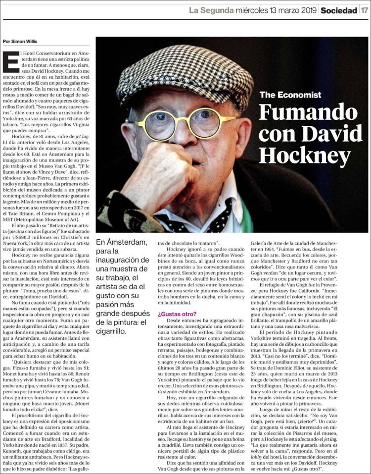 Portada de La Segunda (Chile)