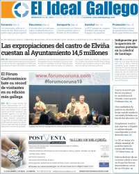 Portada de El Ideal Gallego (Espa&ntilde;a)