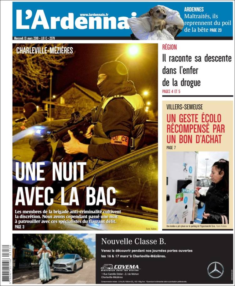 Portada de L'Ardenais (Francia)