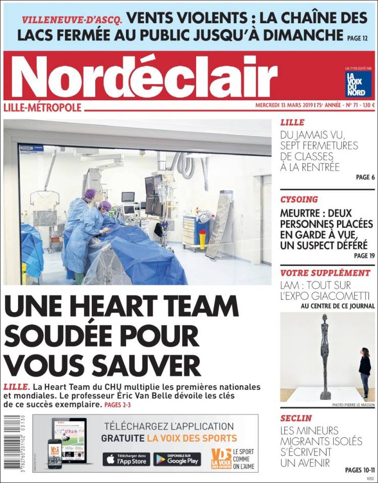 Portada de Nord Éclair (Francia)