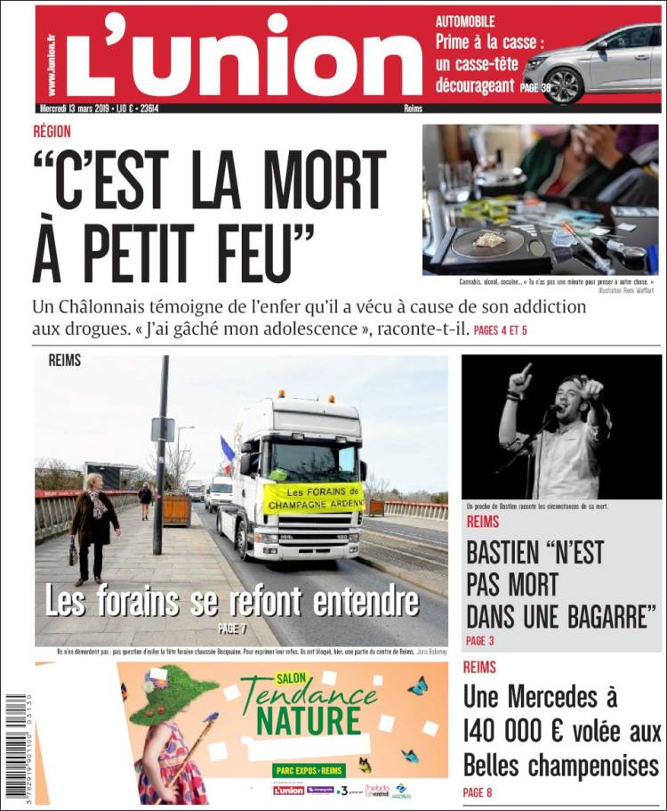 Portada de L'Union (Francia)