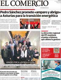 Portada de El Comercio (España)