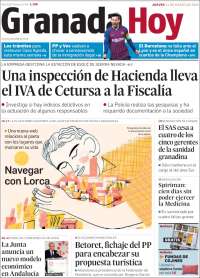 Portada de Granada Hoy (España)