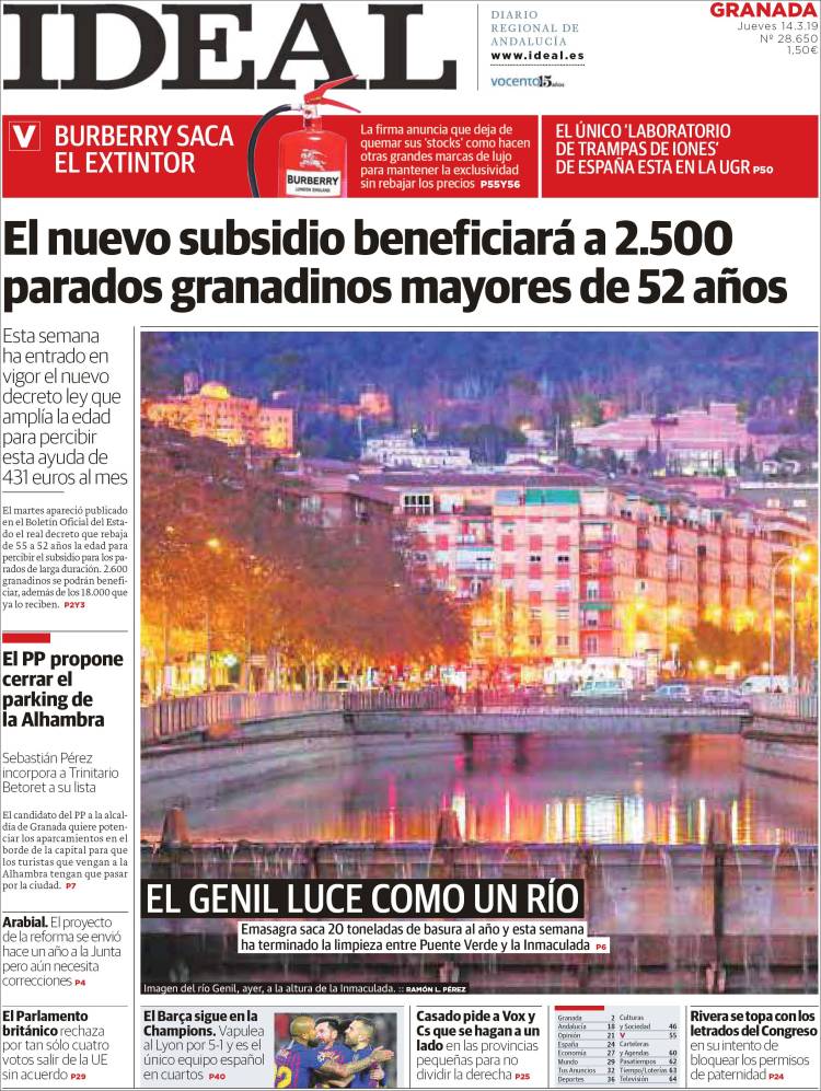 Portada de Ideal (España)